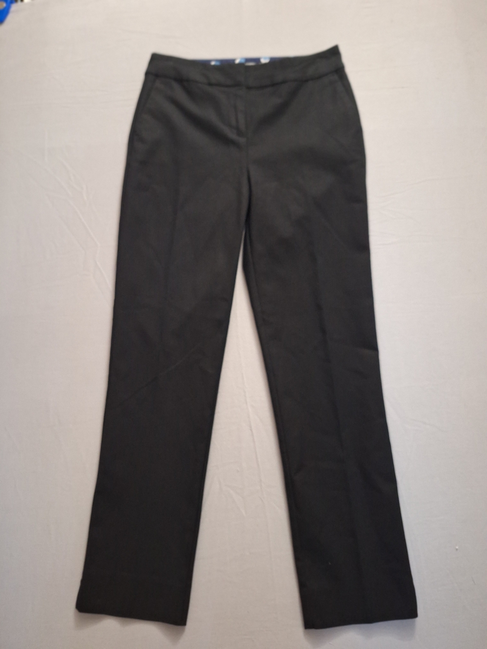Boden Black Richmond Straight-Leg Ankle Crop Trousers Size 2R Office Casual